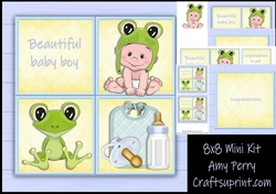 Baby Boy Cube Frog 8x8 Mini Kit