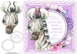 Mothers hold their childs hand  .... Zebra 8x8