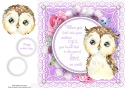When you look into your mothers eyes ... Owl 8x8