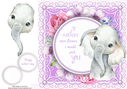 If mothers were flowers ....... Elephant 8x8