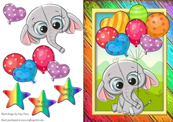 Special Delivery Grey Elephant A5