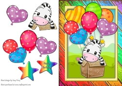 Special Delivery Zebra A5