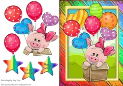 Special Delivery Pink Pig A5
