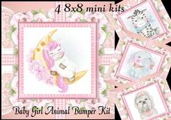 Baby Girl Animal Bumper Kit