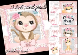 13 8x8 adorable animal baby/birthday collection