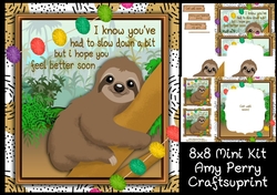 Get Well Soon Sloth 1 8x8 Mini Kit 
