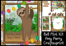 Get Well Soon Sloth 2 8x8 Mini Kit