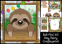 Get Well Soon Sloth 4  8x8 Mini Kit 