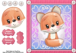 Beautiful Orange Fox 8x8