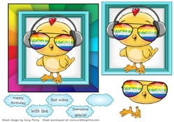 The Rainbow Animal Collection Chick 6x6