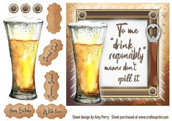 Vintage Beer Humour 7 7x7