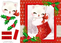 Gorgeous Cat With Holly 8x8