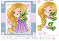 Princess With Lizard 7x7