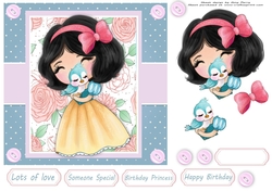Princess With Bird 7x7