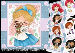 Princess With Animals Bumper Kit 7x7