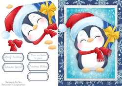 Cute Penguin With A Present
