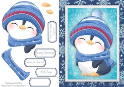 Cute Snuggled Up Penguin