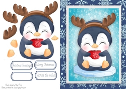 Cute Penguin With A Warm Drink