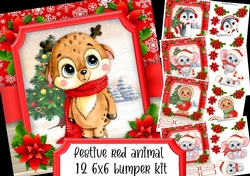 Festive Red Animal Bumper Kit