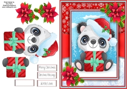 Festive Panda With Present