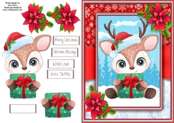 Festive Reindeer With Present