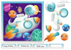 Dinosaur Astronaut 2 7x7