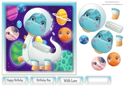 Dinosaur Astronaut 6 7x7