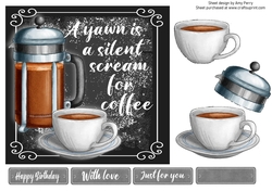A yawn is a silent ....... 7x7
