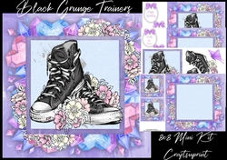 Black Grunge Trainers 8x8 Mini Kit