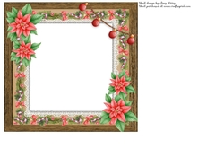 Vintage Wooden Effect Insert Blank 7x7