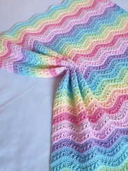 Image of cup493273_983 - Ripple Delight crochet blanket pattern PDF