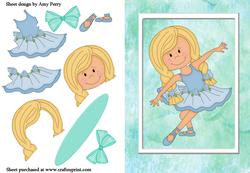 Blue Ballerina Girl
