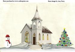White Christmas Church