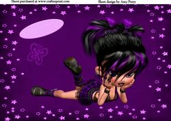 Punk Rock Girl Purple