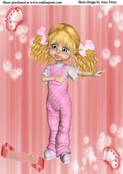 A4 Pink Kiki Girl
