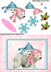 Pink & Blue Polar Bears