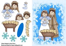 Cute Christmas Nativity Scene