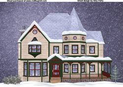 A4 Beautiful Christmas House