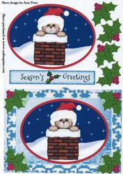 Cute Cat in Chimney