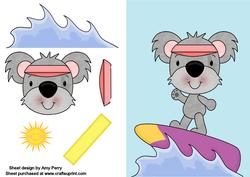 Surfing Koala Bear