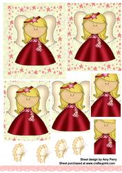 Cute Red & Cream Angel