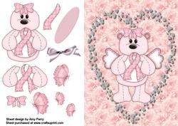Cute Pink Breast Cancer Bear