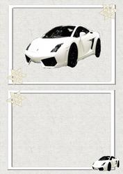 Mens Landscape White Car Verse
