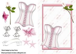 Pretty Basque & Rose on Love Backing Paper