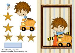 Little Boy & His Dumper Truck