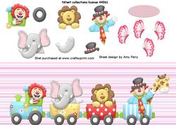 All Aboard the Jungle Train Pink