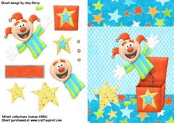 Jack in the Box with Yellow Stars