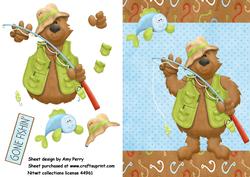Gone Fishing Teddy Bear