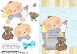 Cute Boy with Teddy Bear