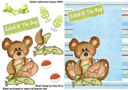Little Fishing Bear with Fishing Accessories